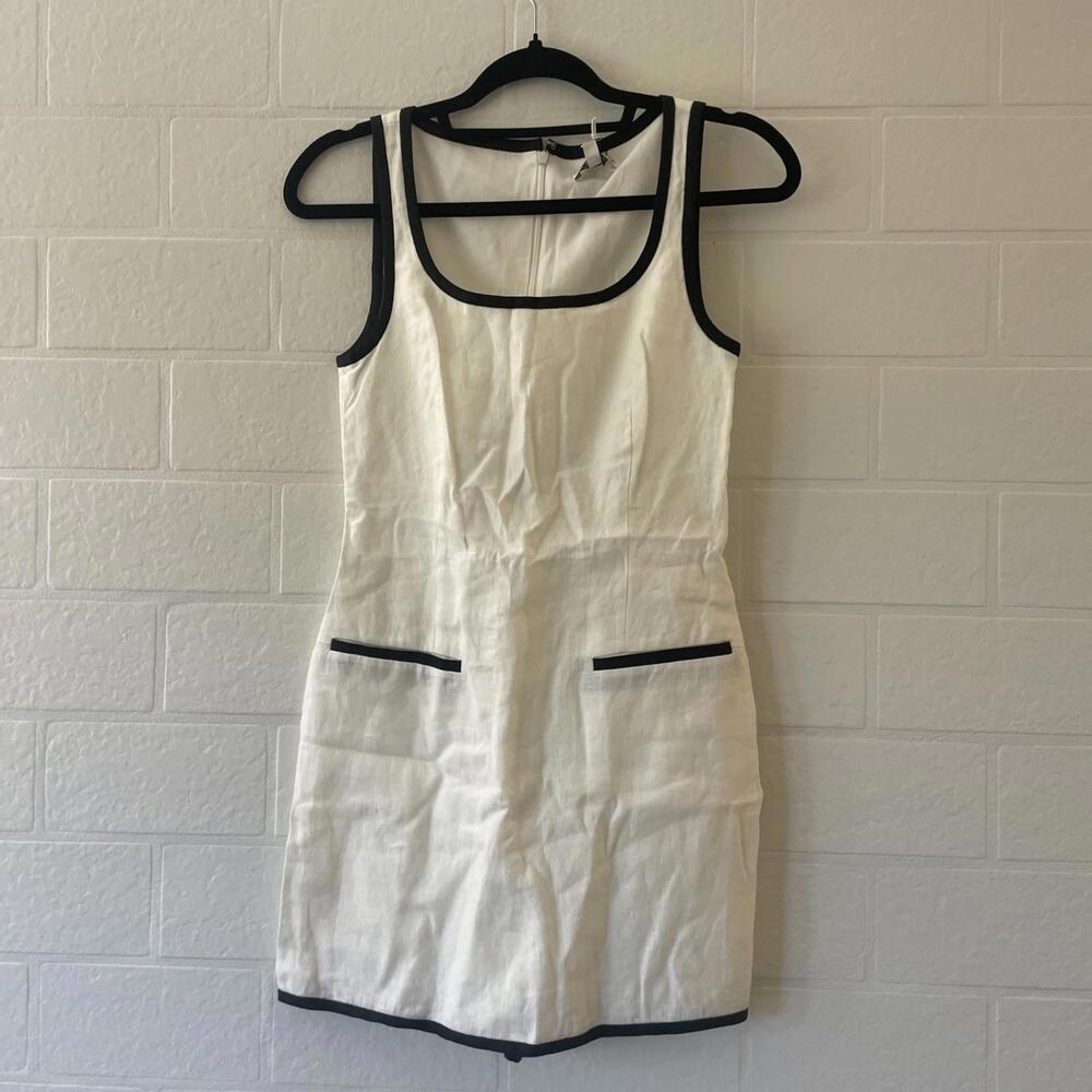 L'academie by Marianna Leonie Romper in Ivory and black size XS $228 msrp NWT - Picture 5 of 7